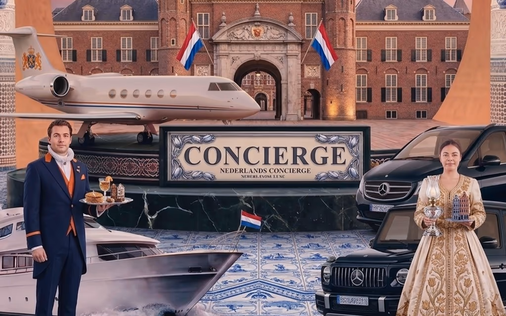 VIP concierge in the Netherlands — Holland ToursNL private jet, yacht and luxury Mercedes service